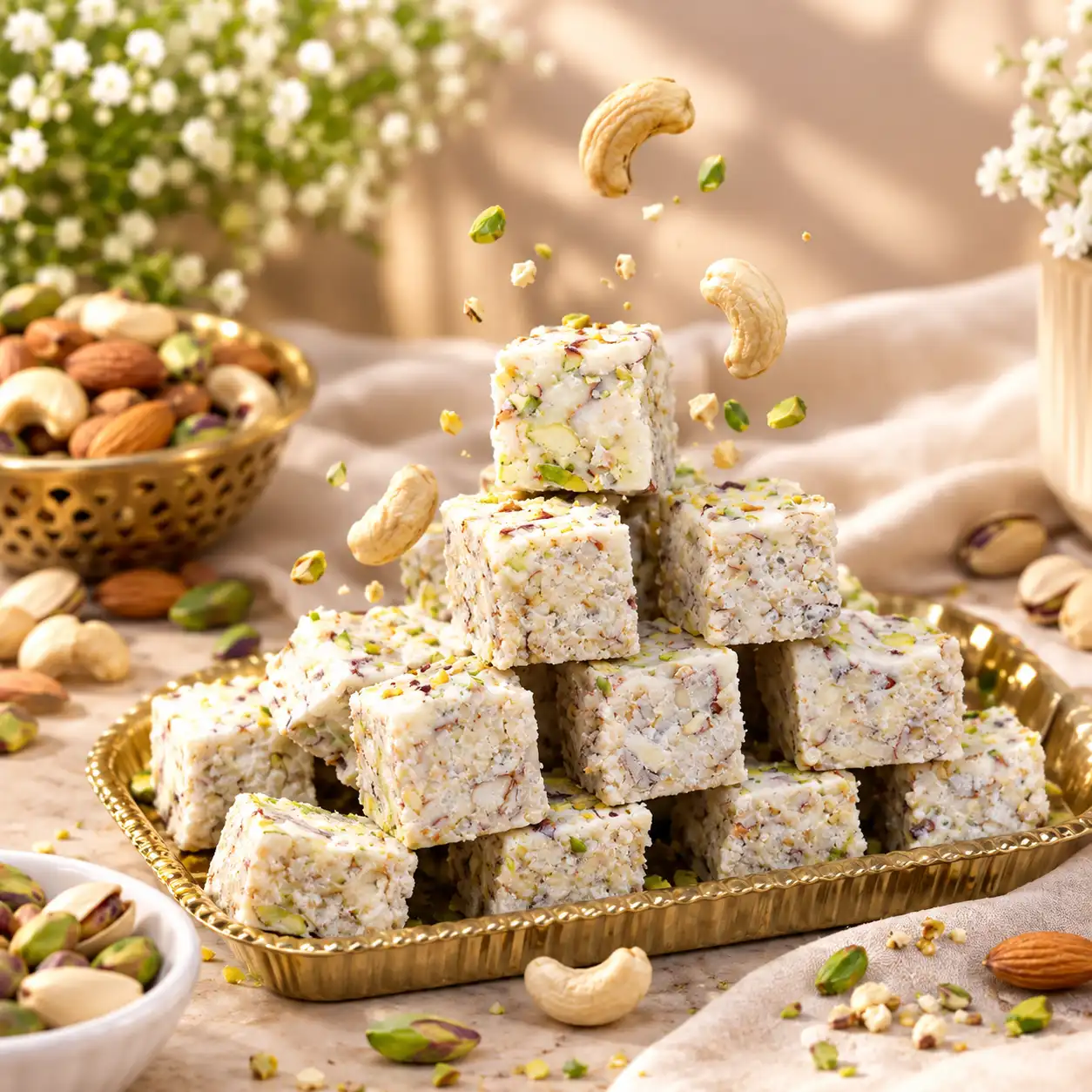 White Chocolate Dryfruit Bites